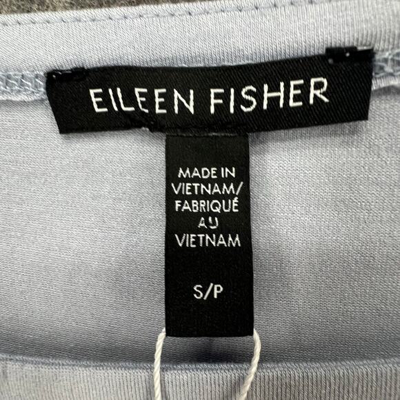 Eileen Fisher Top Womens S Blue Tencel Jersey Boat Neck LongTunic Shirt - Picture 11 of 14